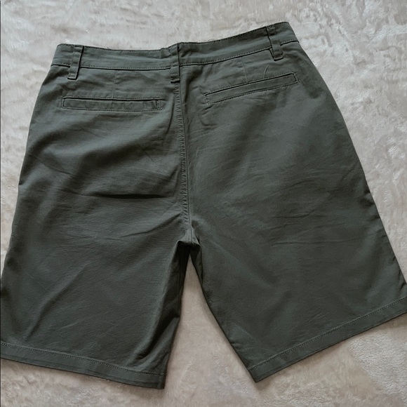 Hurley Men’s Sage Green Cotton Blend Flat Front Shorts Casual Cut SZ 32 - Picture 6 of 10